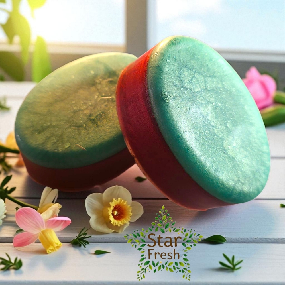 (2) Handcrafted Raspberry Honeysuckle 4oz Vegan Glycerin Soap